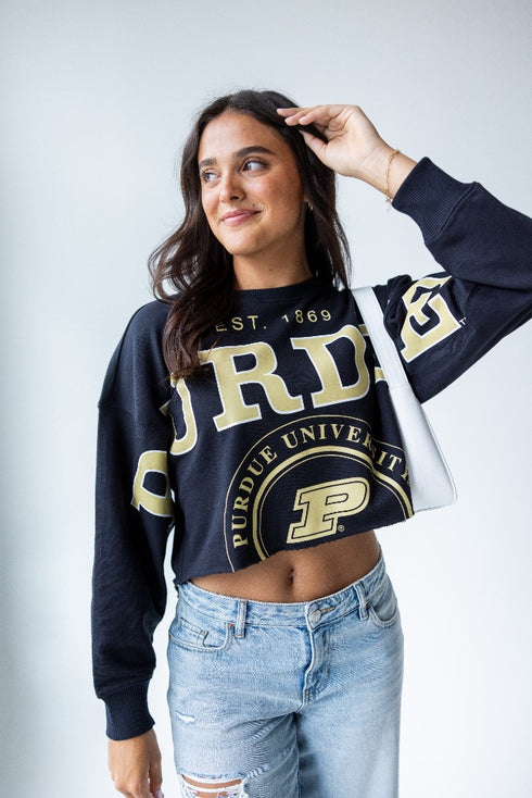 Purdue Phipps Split Cropped Longsleeve